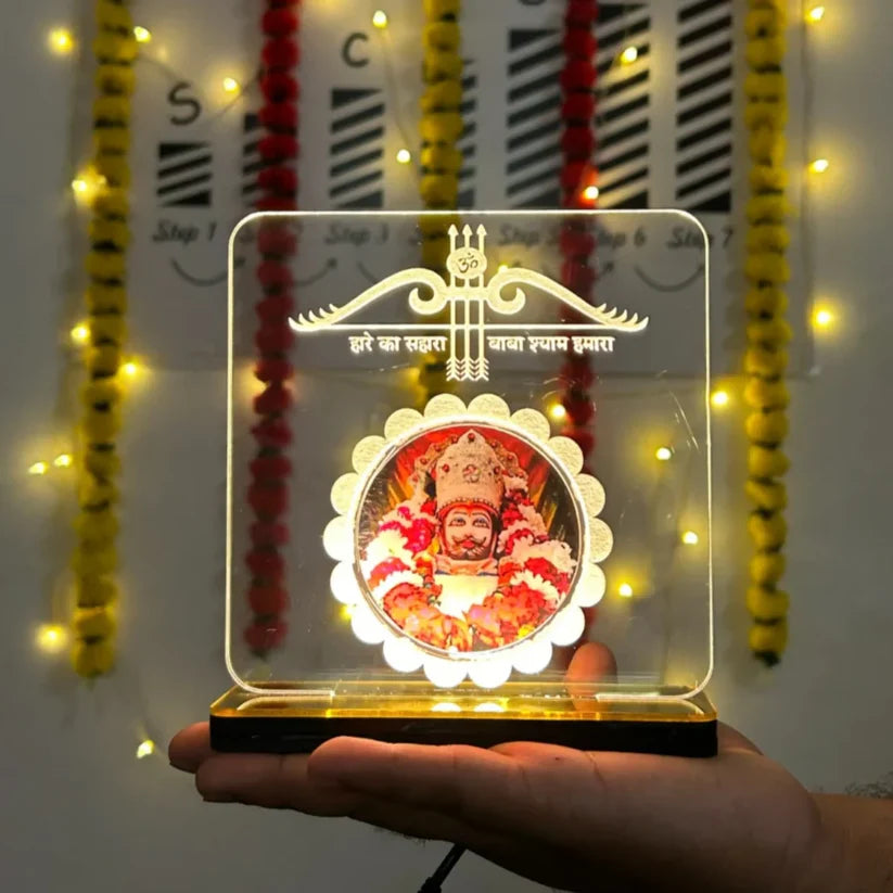 Khatu Syam Ji LED Light Glow Frame