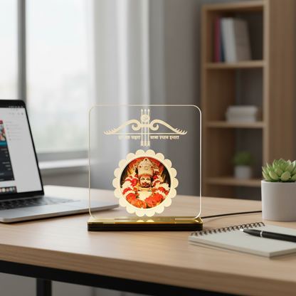 Khatu Shyam Ji Idol LED Light Glow Frame